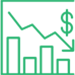 Money drop Icon Green